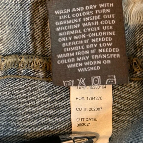 Torrid Classic Long Denim Jacket with Distressed Details Size 1X - Picture 8 of 10